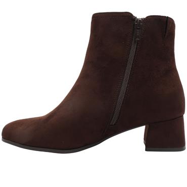 JANA 25364 ANKKE BOOT - BROWN SUEDE